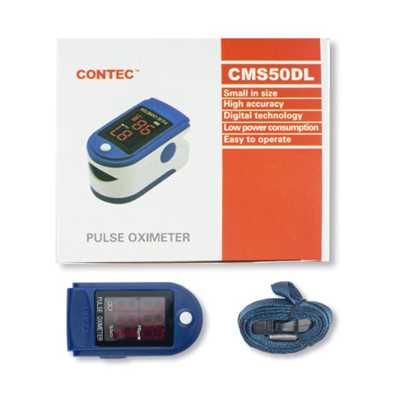 Contec CMS50DL Fingertip Pulse Oximeter, Blood Oxygen Saturation Monitor (SpO2) with Pulse Rate Measurements and Bar Graph, Digital LED Display, Blue Contec CMS50DL Fingertip Pulse Oximeter, Blood Oxygen Saturation Monitor (SpO2) with Pulse Rate Measurements and Bar Graph, Digital LED Display, Blue